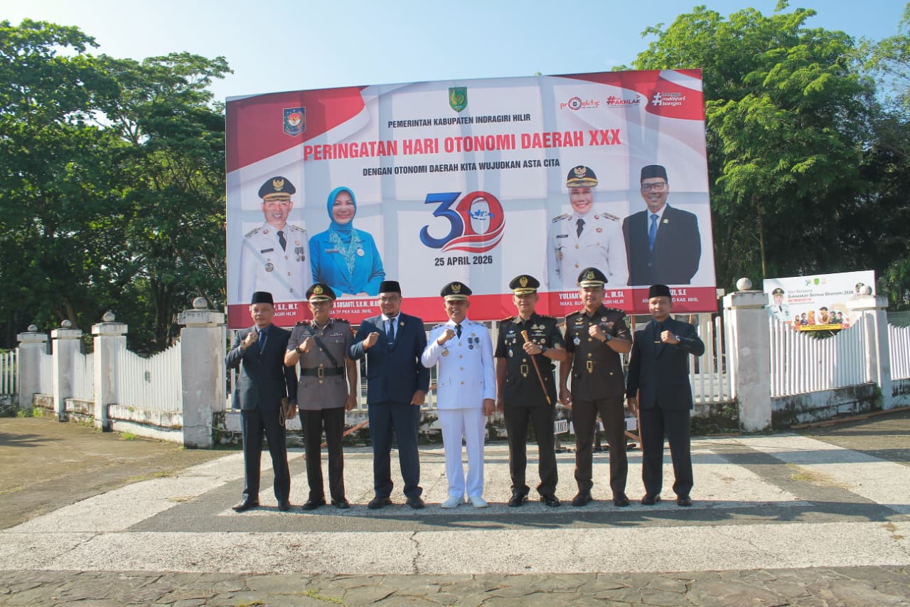 Ketua DPRD Indragiri Hilir Hadiri Upacara Peringatan Hari Otonomi Daerah ke-XXX Tahun 2026